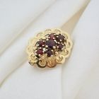 Image 4 of Vintage gold brooch with garnet