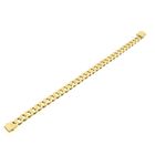 Image 7 of 18K gold flat gourmet link bracelet | 22 cm