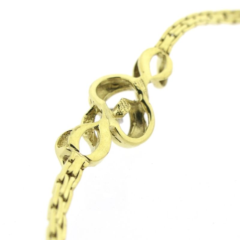 Image 5 of Vintage gold fantasy link bracelet 0.005 ct. | 19 cm