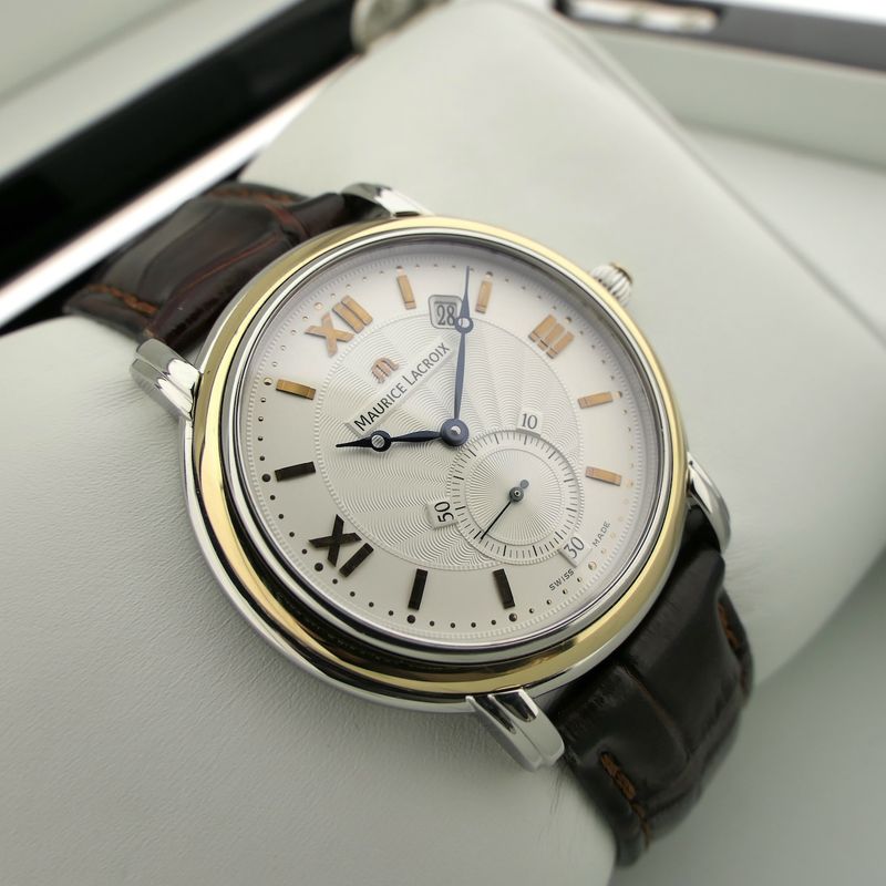 Image 16 of Maurice Lacroix Masterpiece 'Peseux Classic' MP7028; 18k gold/steel men's watch