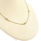 Image 3 of Golden Venetian link chain with flowers | 40 cm