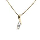 Image 7 of Two-tone fantasy pendant with diamond | 0.03 ct.