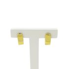 Image 1 of 9 carat semi-circular earrings with zirconia