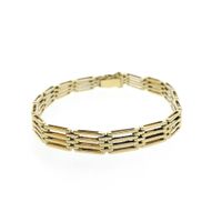 Golden fantasy link bracelet | 21 cm