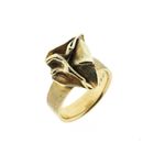 Image 1 of Golden ring with organic design