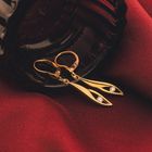 Image 2 of Gold stud earrings with zirconia