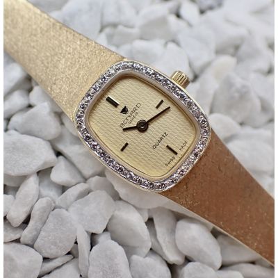 Image 2 of Bonard Geneva; 14k gold ladies' watch with diamonds