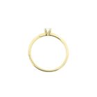 Image 4 of Gold solitaire ring with zirconia