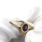 Image 6 of Gold ring with ruby ​​and zirconia | Vintage