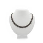 Image 1 of Vintage silver necklace with garnet and marcasite | 46 cm