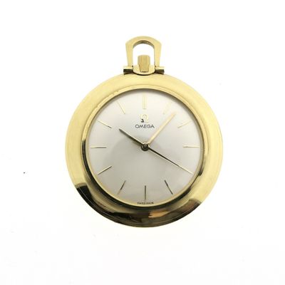 Image 1 of Omega vintage pocket watch 1181SC; 18k yellow gold, caliber 600 'Central Seconds'