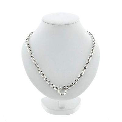 Image 1 of Silver jasseron link chain
