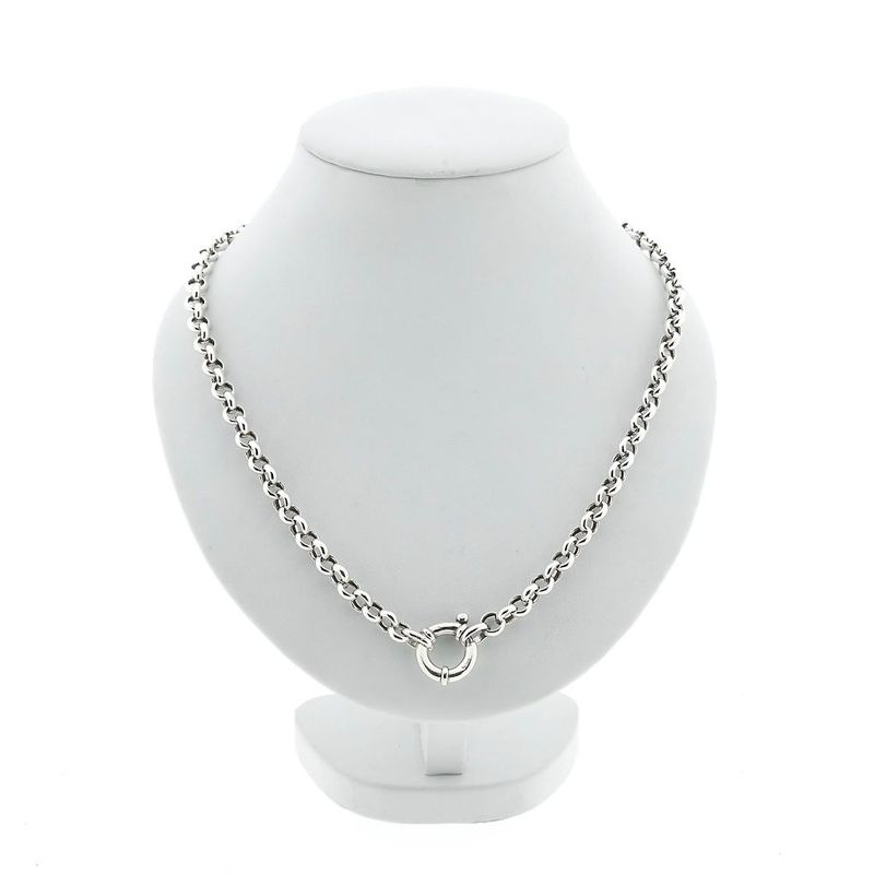 Image 1 of Silver jasseron link chain