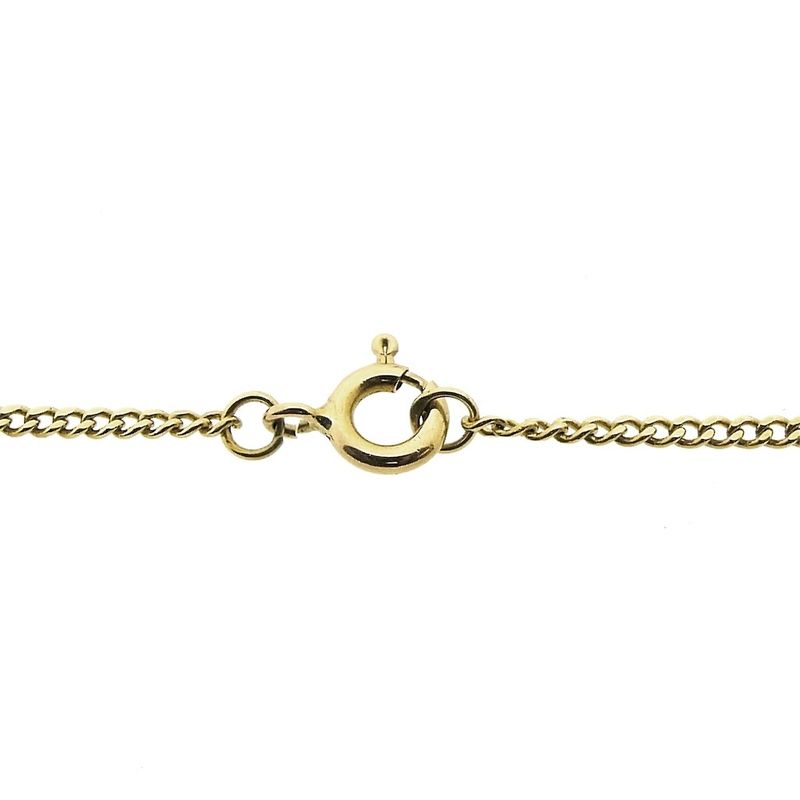 Image 4 of Gold gourmet link chain | 54 cm