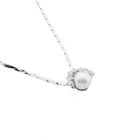 Image 3 of White gold necklace with Tahitian pearl and diamonds; 0.35 ct.