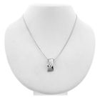 Image 3 of White gold pendant with zirconia