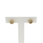 Image 1 of Vintage tricolor gold stud earrings