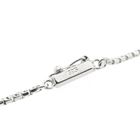 Image 9 of White gold Venetian chain with fixed pendant and diamond; 0.10 ct.
