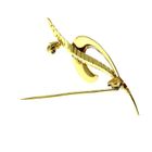 Image 3 of Gold feather brooch | 14 carat