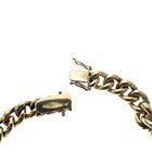 Image 3 of Gold gourmet link bracelet with engraving plate