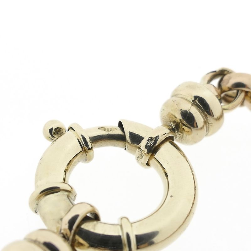 Image 5 of Bicolor gold jasseron necklace | 51 cm