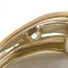 Image 6 of Two-tone gold earrings with diamonds | Ø 17 mm