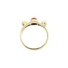 Image 5 of Vintage Gold Ring with Blood Coral