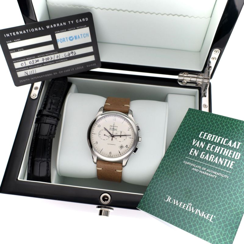 Image 18 of Zenith Class El Primero Chronograph 03.0510.4002; Automatic Men's Watch