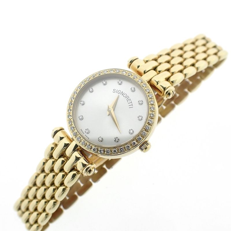 Image 10 of Signoretti Diamonds; 18k gold women's watch