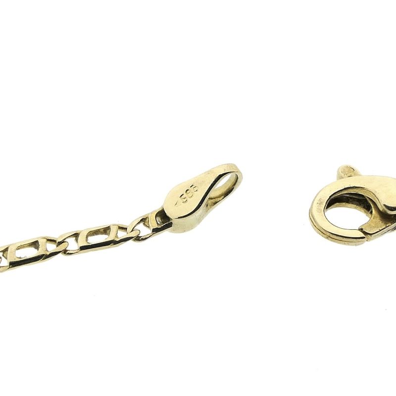 Image 5 of Gold closed Figaro link chain | 50 cm