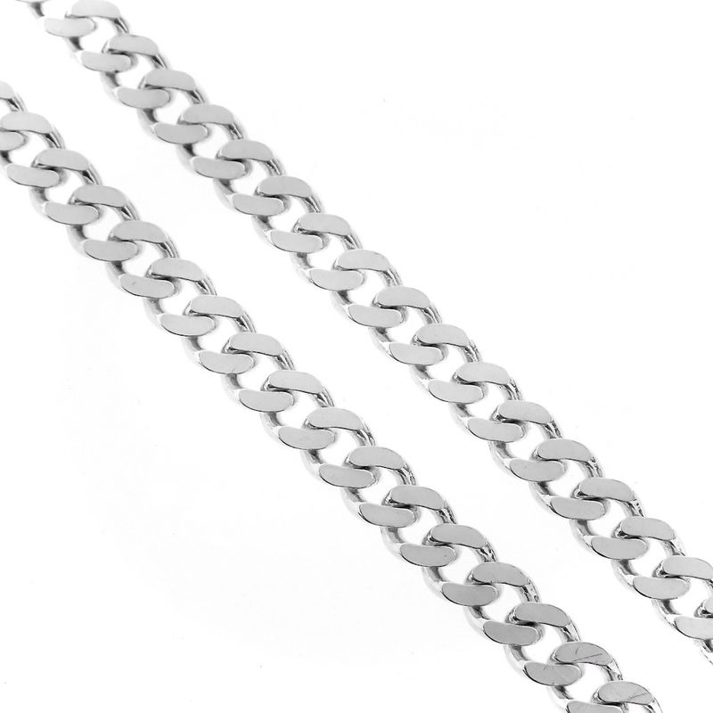 Image 6 of Silver robust gourmet link necklace | 51 cm