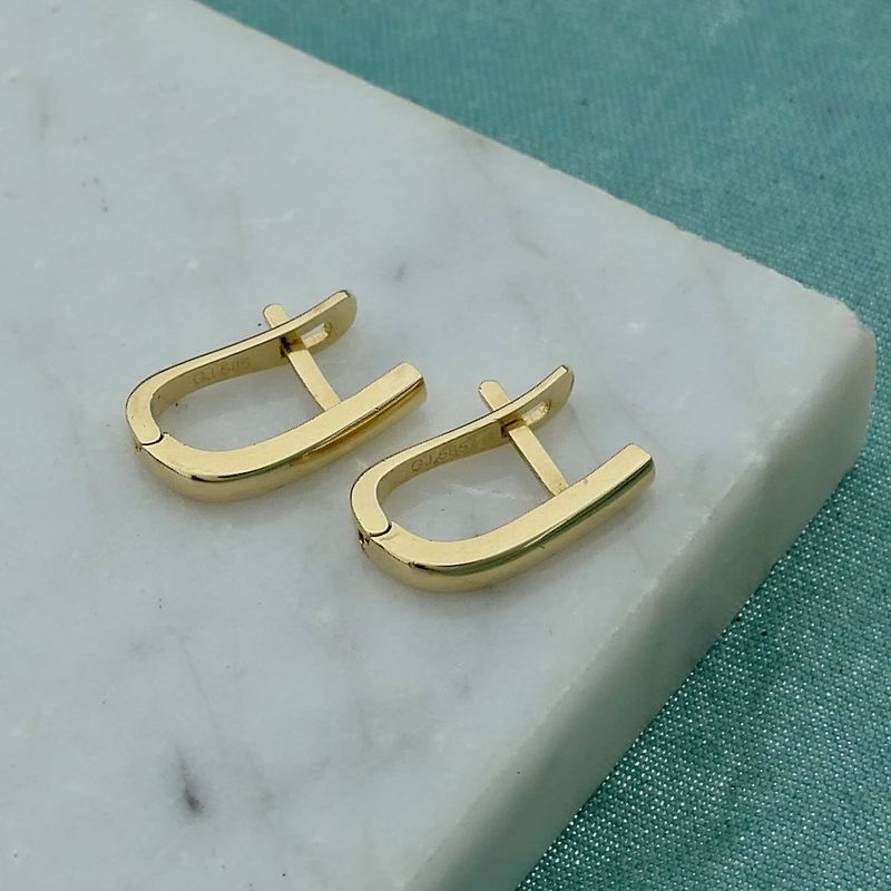 Image 1 of Golden fantasy stud earrings