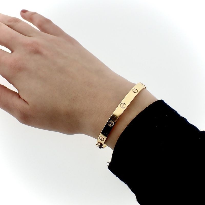Image 5 of Gold slave bracelet | Ø 59mm