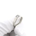Image 8 of White Gold Solitaire Ring; 0.35 ct Diamond; 14K; Size 18