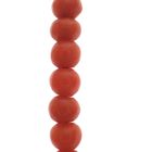 Image 4 of Antique blood coral bead necklace with gold clasp