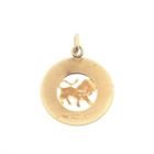 Image 9 of Gold zodiac sign pendant; Leo | Fabiola