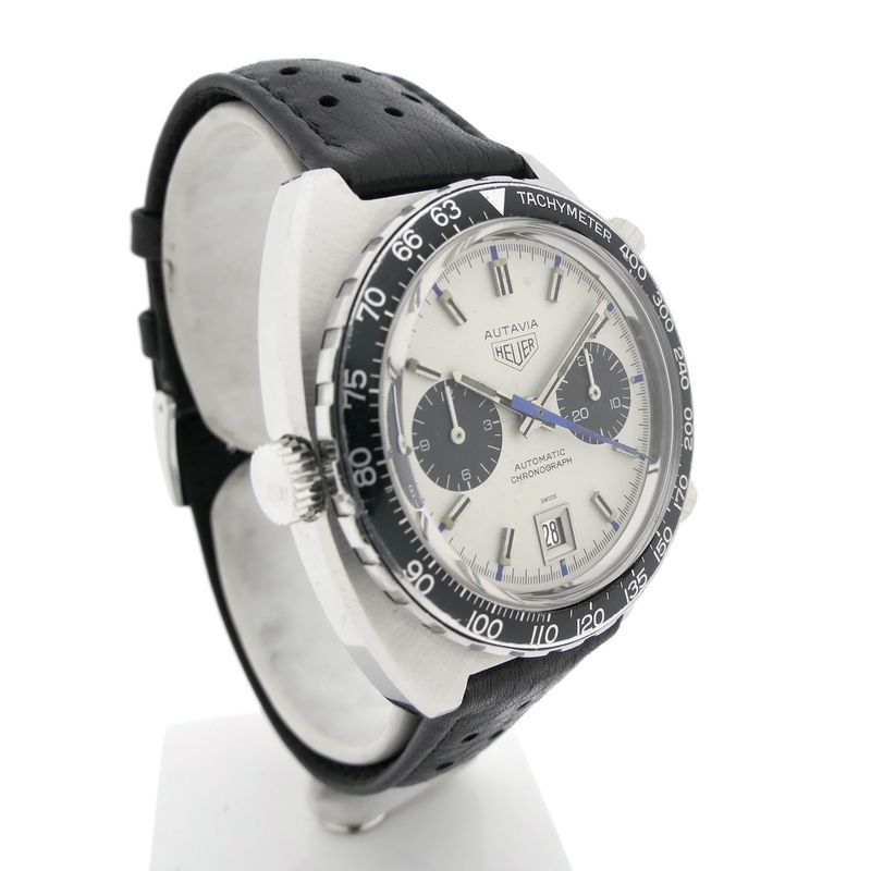 Image 3 of Heuer Autavia 1163 'Jo Siffert'; Vintage chronograph men's watch