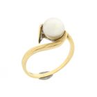 Image 1 of Gold ring with pearl
