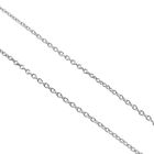 Image 5 of White gold necklace with fixed pendant and diamonds; Approx. 0.50 ct.