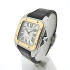 Image 2 of Cartier Santos 100 'Medium' Automatic 2878; 18k rose gold/steel watch