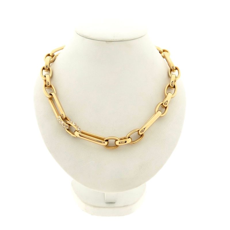 Image 1 of ROOS1835; Rose Gold Necklace with Diamonds; 1.78 ct.