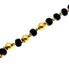 Image 7 of 22-carat gold Indian necklace with onyx stones | 50-60 cm