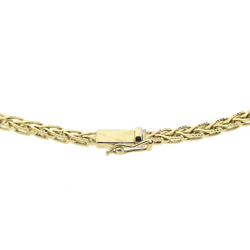 Image 5 of Gold foxtail link necklace