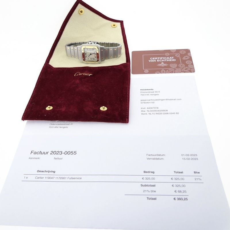 Image 6 of Cartier Santos Galbee; Automatic watch