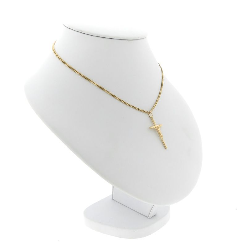 Image 7 of Gold pendant of a cross with corpus