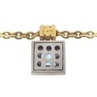 Image 7 of Two-tone gold necklace with topaz and diamond; 0.06 ct.