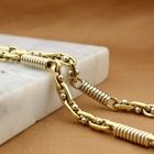 Image 2 of Two-tone gold Monte Carlo link bracelet