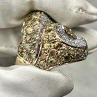 Image 5 of 18-karat gold cocktail ring with citrine and 1.28 ct. diamonds.