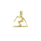 Image 6 of Gold pendant of a skier