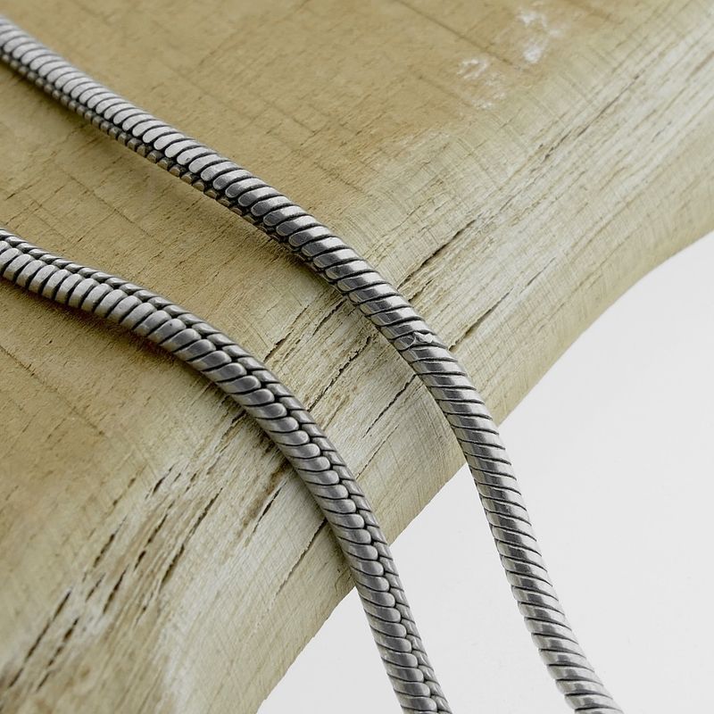 Image 2 of Pandora necklace; Silver; snake chain; 45 cm